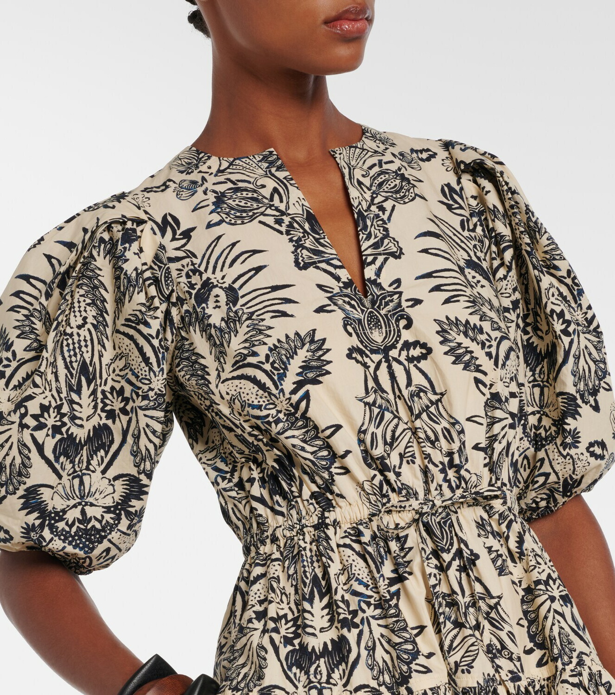 Ulla Johnson Harriet printed cotton poplin midi dress
