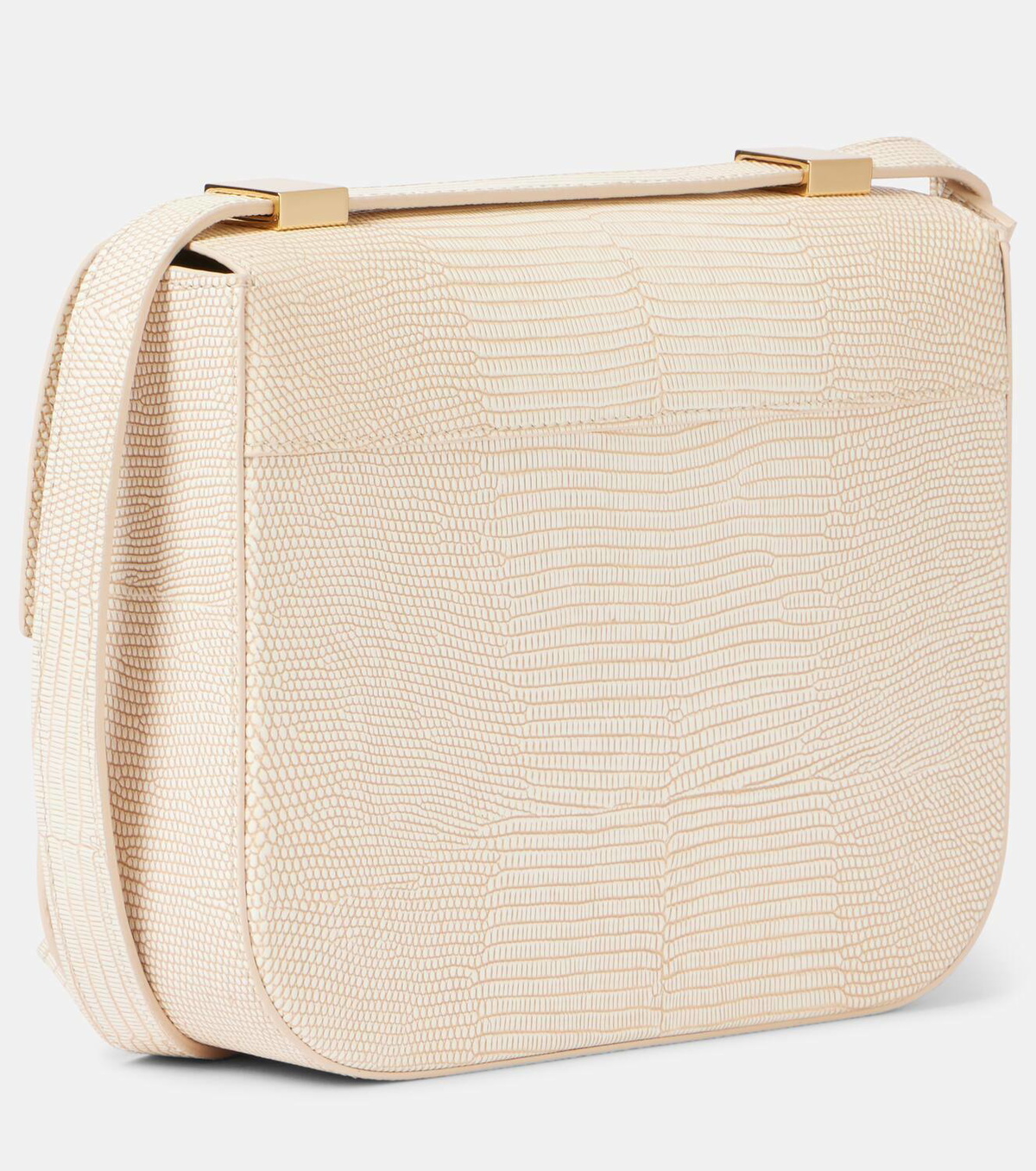 DeMellier Vancouver croc-effect leather crossbody bag