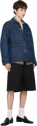 Nudie Jeans Blue Howie Denim Chore Jacket
