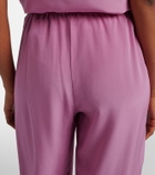Asceno Loreto silk crêpe wide-leg pants