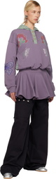 Chopova Lowena Purple Quimby Hooded Midi Dress
