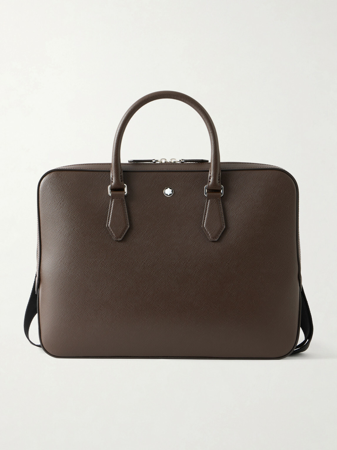 Montblanc - Logo-Appliquéd Textured-Leather Briefcase