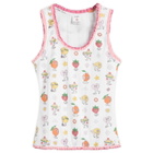 Casablanca Women's Pointelle Frill Tank Top in Multi
