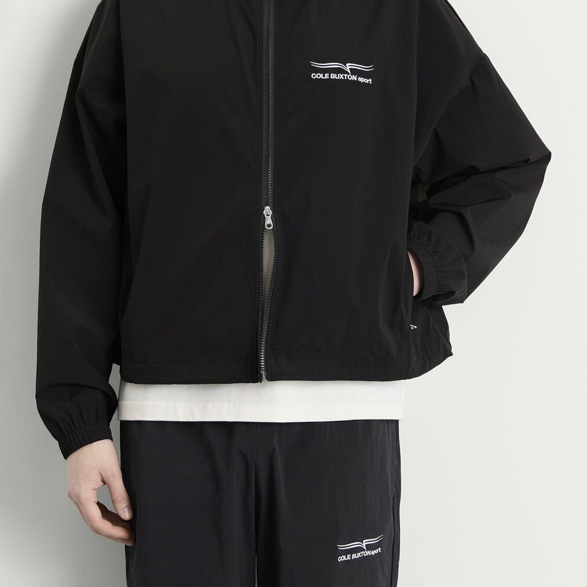 Cole Buxton Men's Sport Track Jacket in Black
