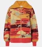 Alémais Palm Island jacquard cardigan