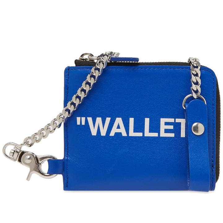 Photo: Off-White Quote Zip Chain Wallet