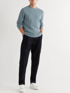 Theory - Dariel Ribbed Cotton-Blend Sweater - Blue