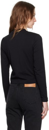 JACQUEMUS Black Les Classiques 'Le t-shirt Gros Grain manches longues' Long Sleeve T-Shirt