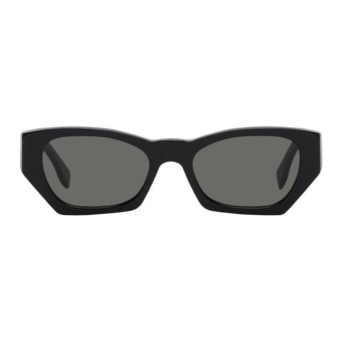 Photo: RETROSUPERFUTURE Black Amata Rectangle Sunglasses
