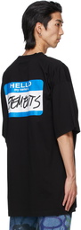 VETEMENTS Black 'My Name Is' T-Shirt