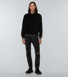 Dolce&Gabbana - Logo jacquard velvet sweater
