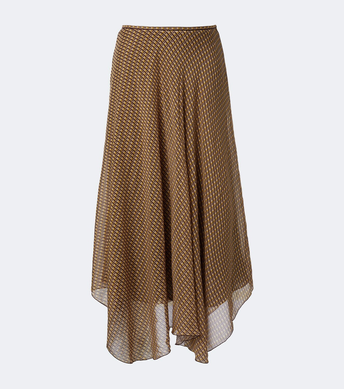 SIR Cooper asymmetric printed maxi skirt