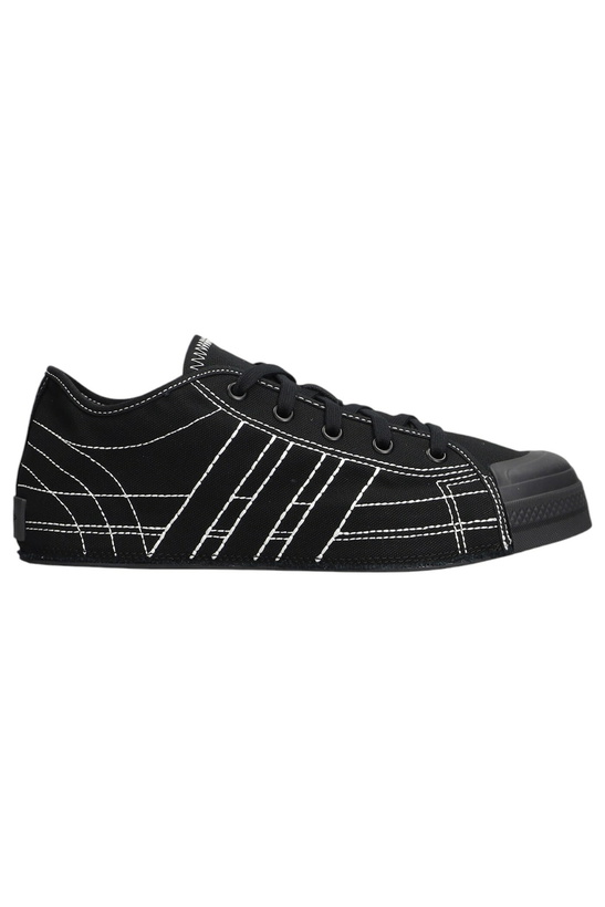 Photo: Y-3 Nizza Lo Sneakers In Black Cotton