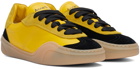 Acne Studios Yellow & Black Lace-Up Sneakers