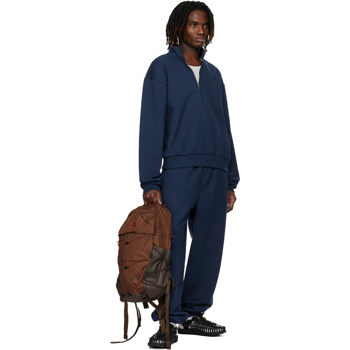 The North Face Navy TNF Red Box Sweatpants