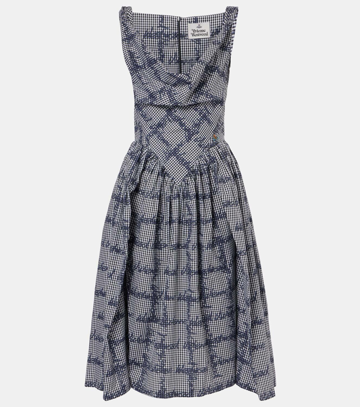 【Vivienne Westwood】 Ginghamコットンミディスカート Vivienne Westwood】ギンガムチェックコットン ミディスカート