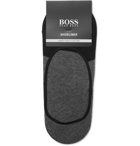 Hugo Boss - Stretch Cotton-Blend No-Show Socks - Black
