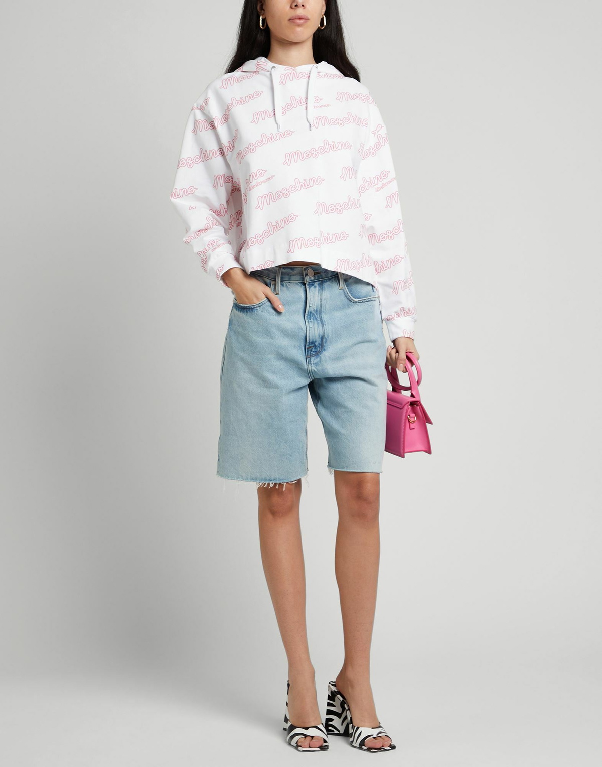 Moschino Womens Sweatshirt in White