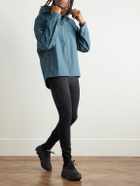DISTRICT VISION - Logo-Appliquéd Shell Hooded Jacket - Blue