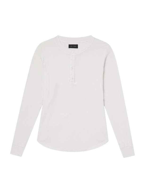 Photo: Les Tien - Garment-Dyed Ribbed Cotton-Jersey T-Shirt - Neutrals