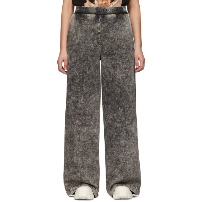 S.R. STUDIO. LA. CA. Black SOTO Mineral Wash Wide-Leg Jeans