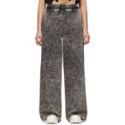 S.R. STUDIO. LA. CA. Black SOTO Mineral Wash Wide-Leg Jeans