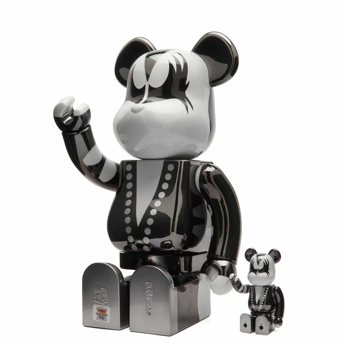 Medicom Kiss Demon Chrome Version Be@rbrick Medicom