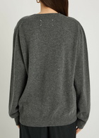 Maison Margiela V-neck Wool Jumper Dark Grey