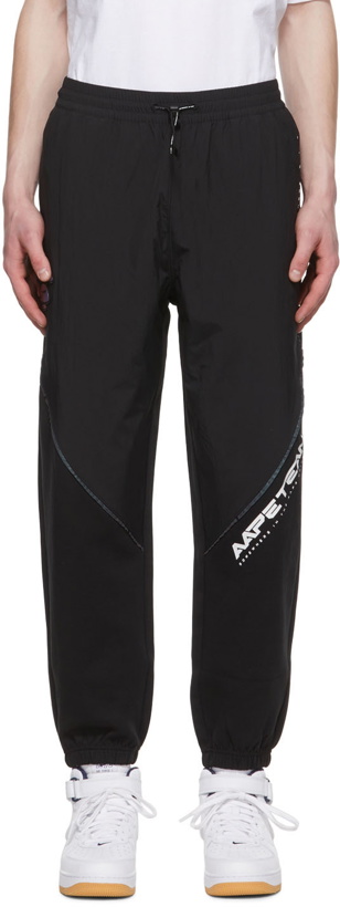 Photo: AAPE by A Bathing Ape Black Cotton Lounge Pants