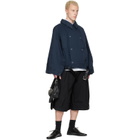 HODAKOVA Navy Double Breasted Upd Jacket