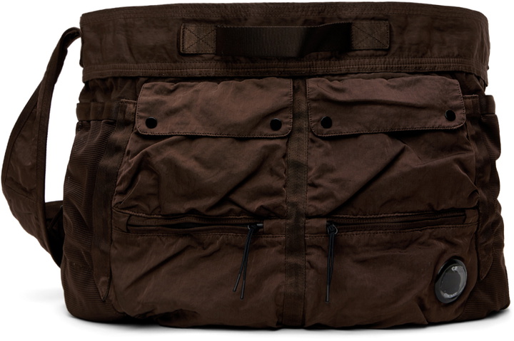 Photo: C.P. Company Brown Nylon B Messenger Bag