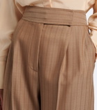 Etro Striped wool wide-leg pants