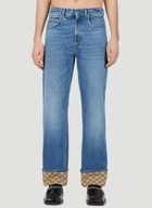 Gucci - GG Cuff Jeans in Blue