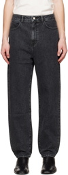 AMOMENTO Black Tapered Jeans