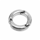 Balenciaga Men's Solid 2.0 Ring in Silver