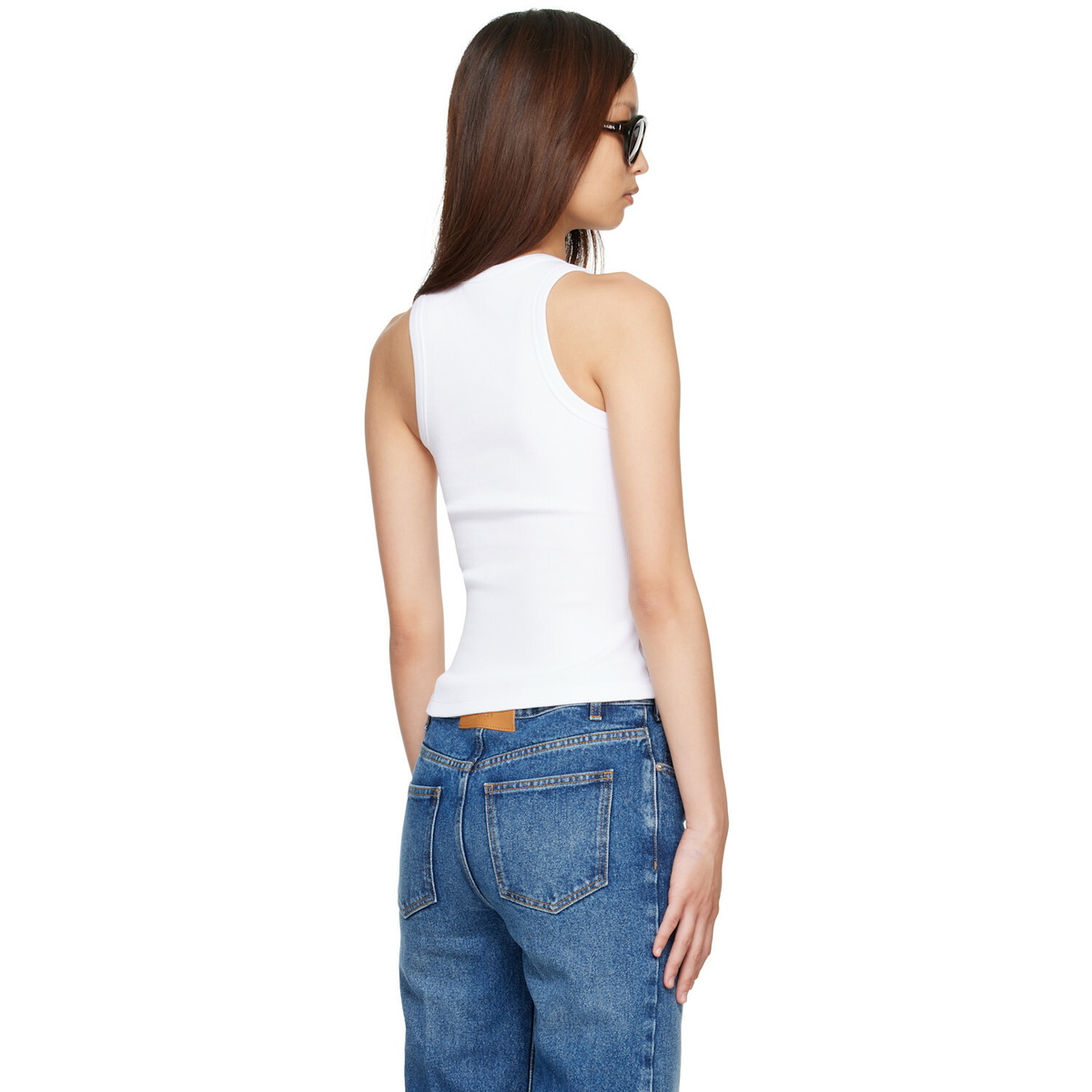 Givenchy White Slim Fit 'Givenchy Paris' Tank Top