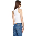 Givenchy White Slim Fit 'Givenchy Paris' Tank Top