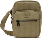 Lacoste Beige Monogram Small Crossbody Bag