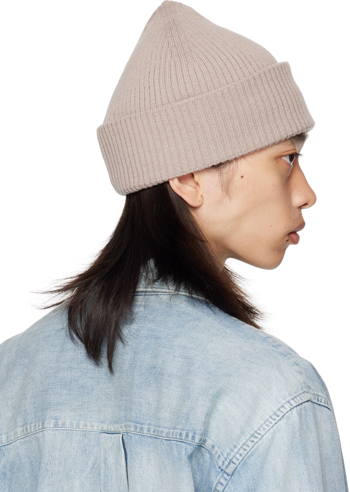 OUR LEGACY Beige Knit Beanie