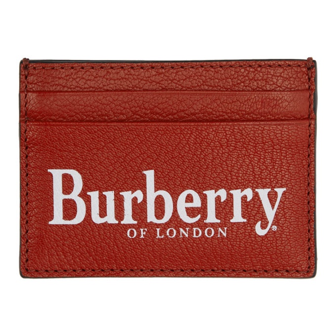 Photo: Burberry Black and Red Crest Card Holder
