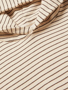 Visvim - Striped Cotton and Cashmere-Blend Hoodie - Brown