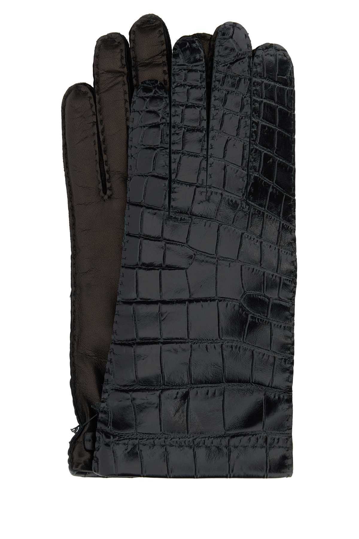 【関税&送料込】Miu Miu Black Nappa Leather Gloves Miu Miu Nappa Leather Gloves | Black | FARFETCH