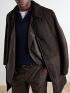Brioni - Paneled Shearling Coat - Brown