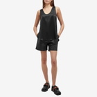 Weekend by Max Mara Women's Virgola Leather Shorts in Black