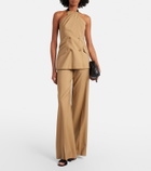 Max Mara Nuraghe halterneck wool and silk vest