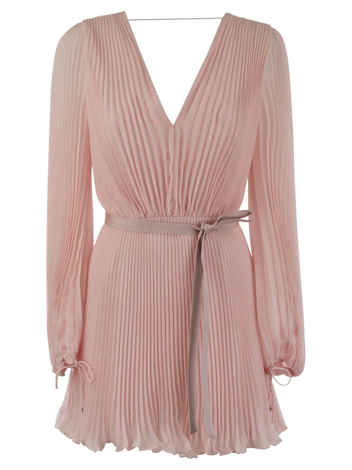 【送料&関税込】Max Mara V-neck Pleated Mini Dress Max Mara V-neck Pleated Mini Dress | italist