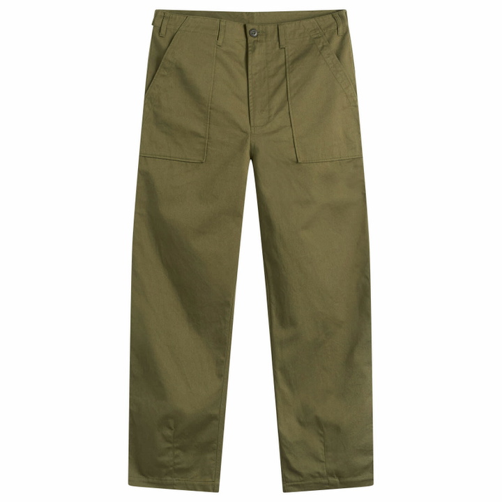 Photo: Universal Works Men's Twill Fatigue Pant in Light Olive