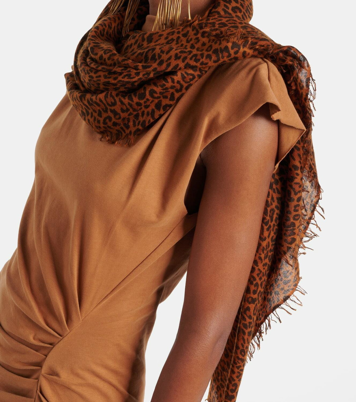 Isabel Marant Leopard-print cashmere and wool scarf