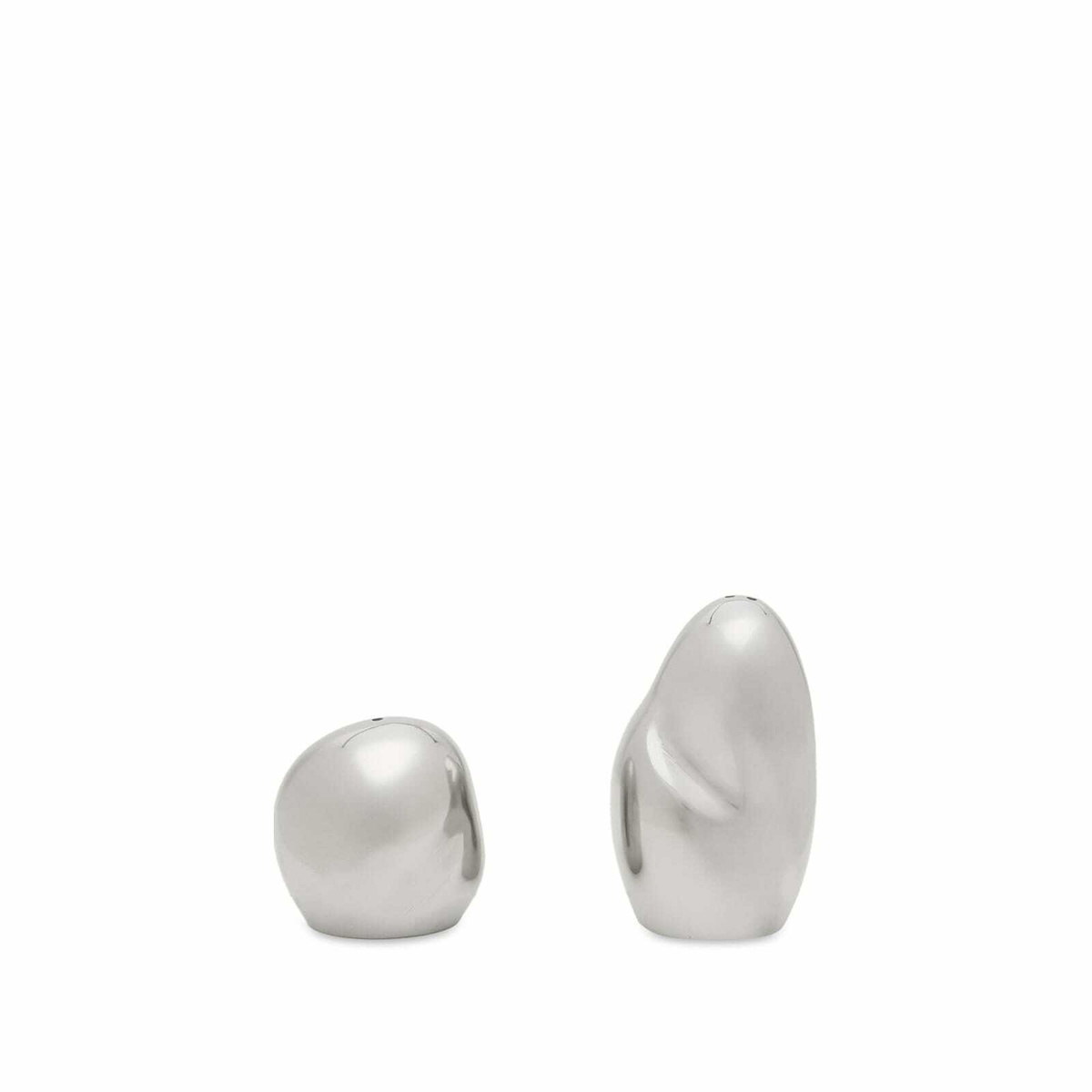 ferm LIVING Orevo Salt and Pepper Shakers - Set of 2 in Steel 