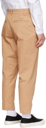 Maison Kitsuné Tan Tapered Trousers